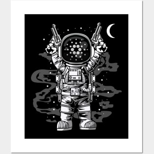 Astronaut Cardano Crypto ADA Coin To The Moon Token Cryptocurrency Wallet Cardano HODL Birthday Gift For Men Women Kids Posters and Art